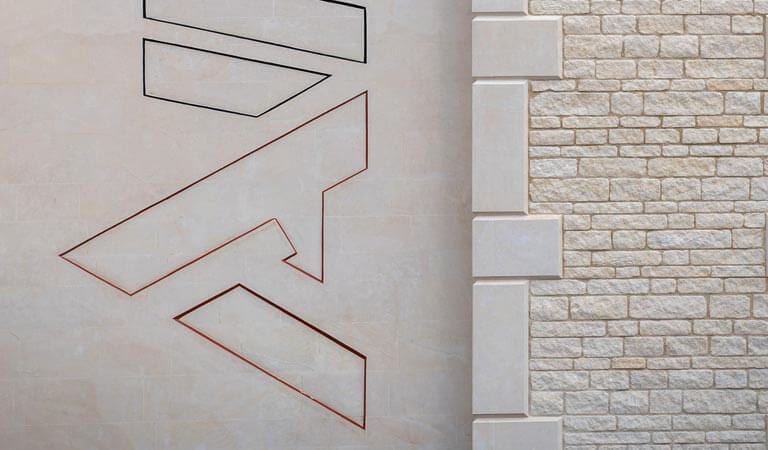 Natural stone for commercial alltech house detail