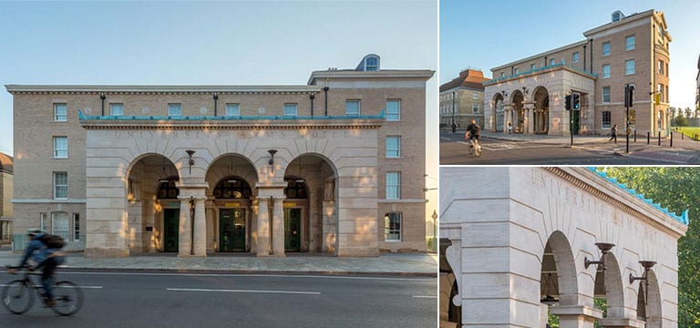 Natural stone for commercial university arms