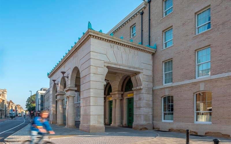 university arms architectural stone
