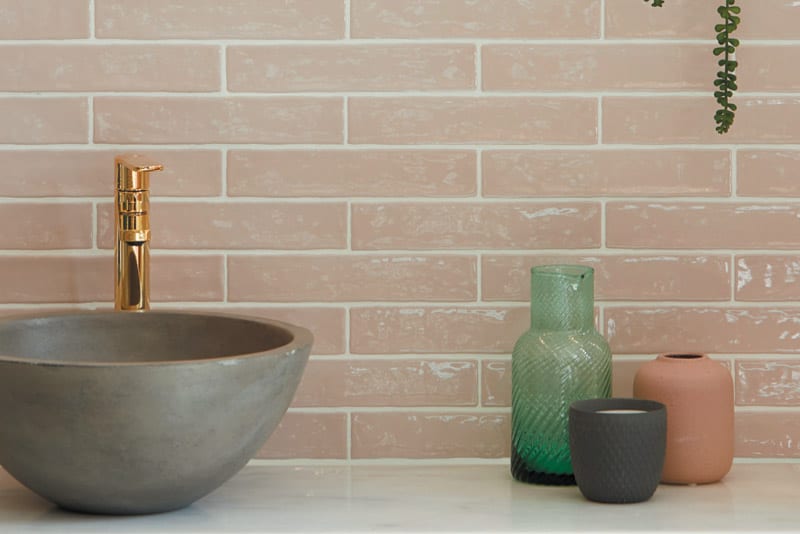 pink ceramic wall tiles