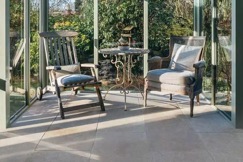 stone conservatory floor